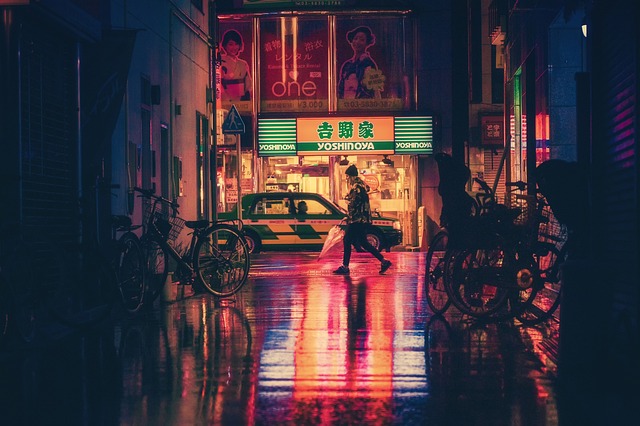 日本 街道 夜晚 - 上的免费照片