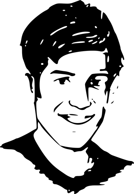 亚伦·斯沃茨 肖像 抽象 - 免费矢量图形