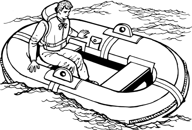 船 紧急情况 救生艇 - 免费矢量图形