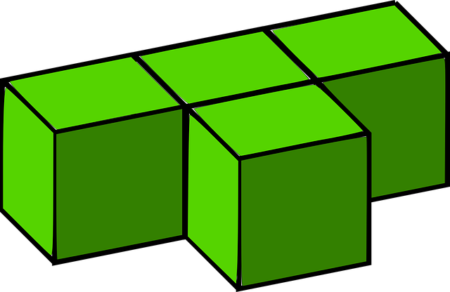 积木 俄罗斯方块 3D - 免费矢量图形