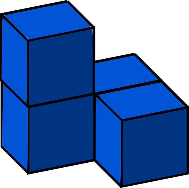 积木 俄罗斯方块 3D - 免费矢量图形