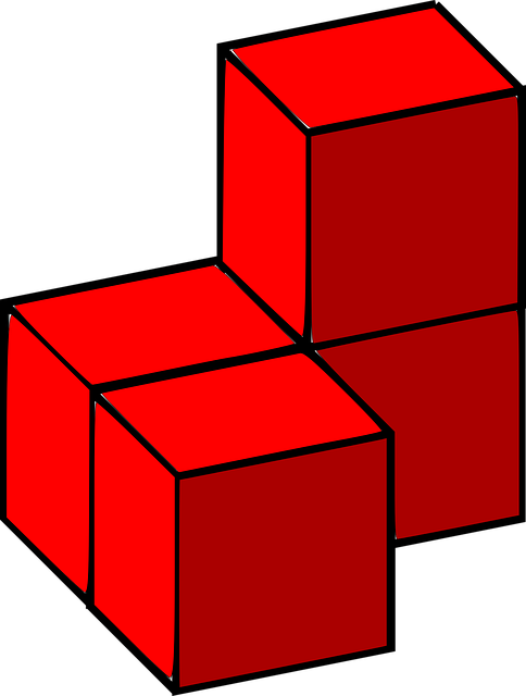 积木 俄罗斯方块 3D - 免费矢量图形