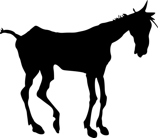 动物 马 疲倦的 - 免费矢量图形