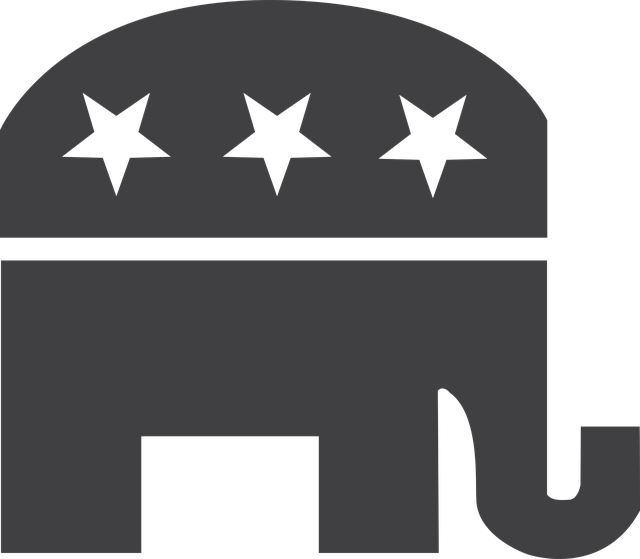 保守派 大象 Gop - 免费矢量图形