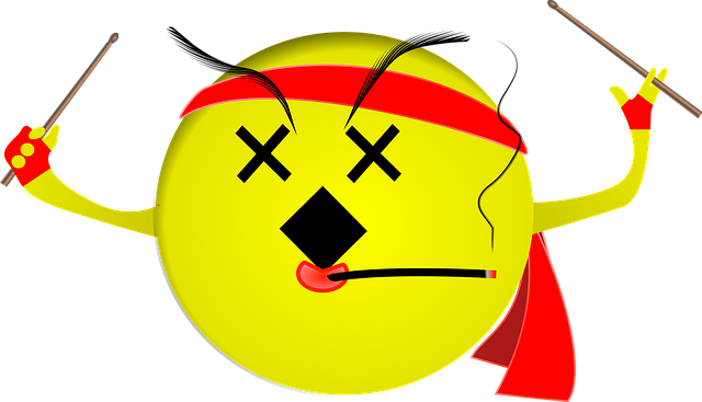 笑脸 鼓手 鼓乐谱 - 免费矢量图形