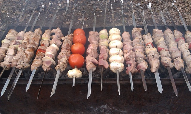 野餐 烤羊肉串 火盆 - 上的免费照片