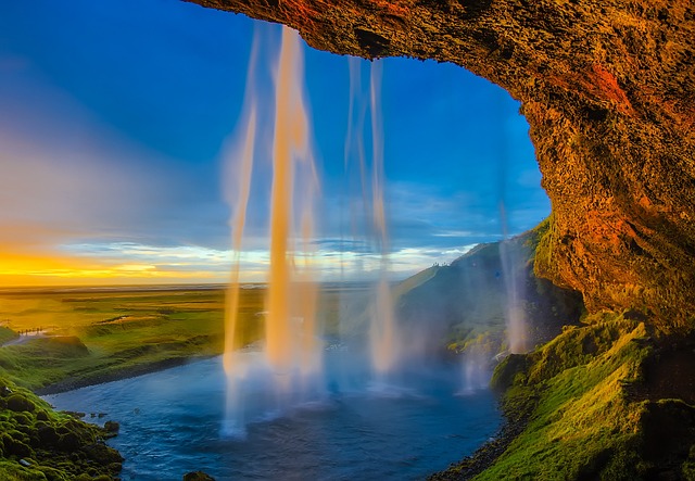 冰岛 斯科加瀑布 瀑布 - 上的免费照片