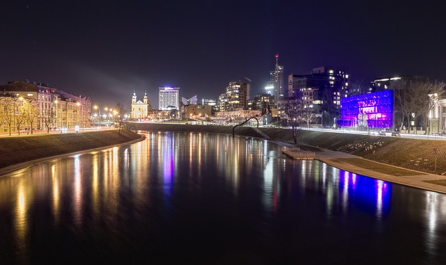 维尔纽斯 夜晚 城市 - 上的免费照片