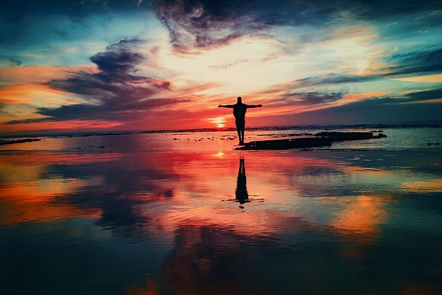 海洋 日落 人 - 上的免费照片