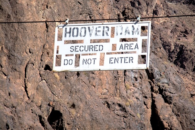 胡佛水坝 安全区域 请不要输入 - 上的免费照片