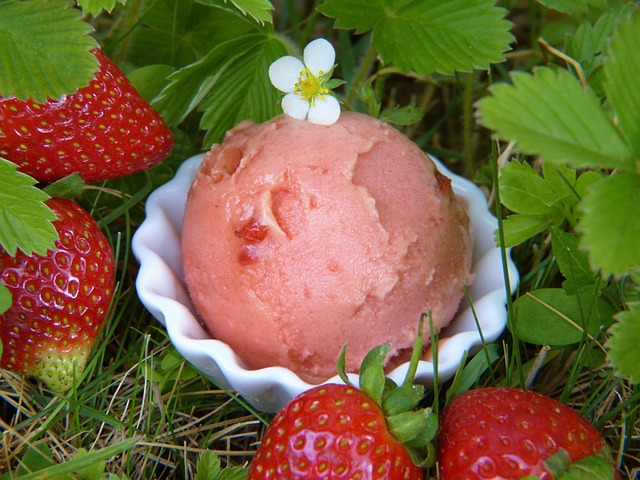 草莓冰淇淋 草莓 冰淇淋 - 上的免费照片