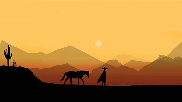 马 男人 沙漠 - 上的免费图片