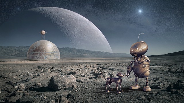 机器人 行星 月亮 - 上的免费图片
