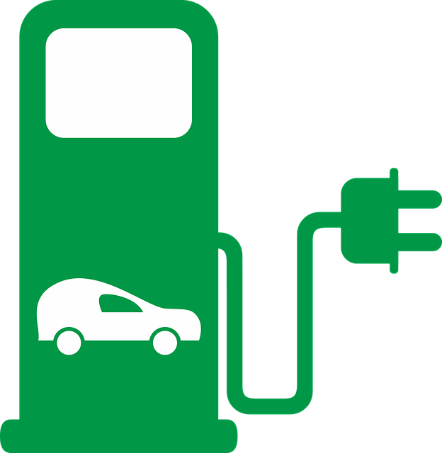 充电站 电气站的 电动汽车 - 免费矢量图形