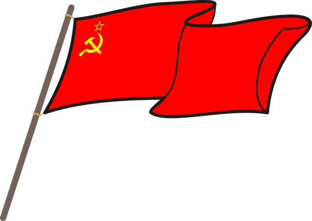苏联 Cccp 旗帜 - 免费矢量图形