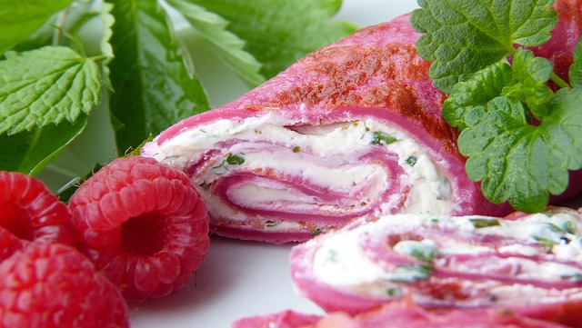 薄煎饼 野生草药 奶油乳酪 - 上的免费照片