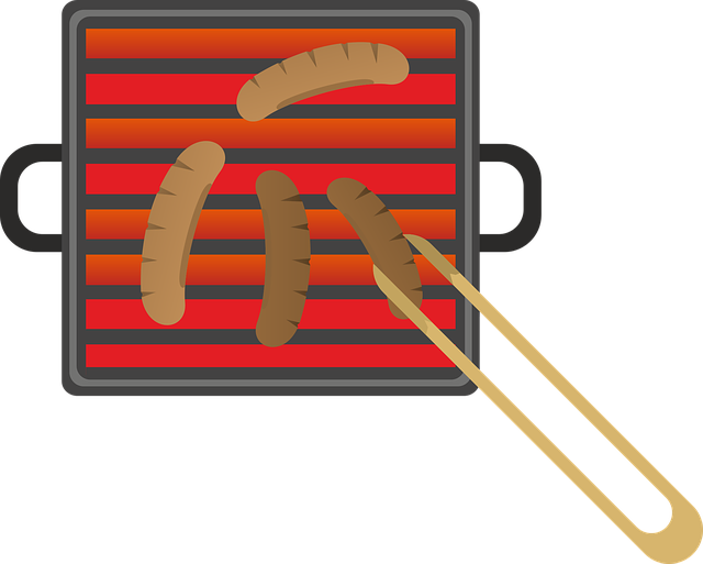 炙烤 烧烤 热狗 - 免费矢量图形