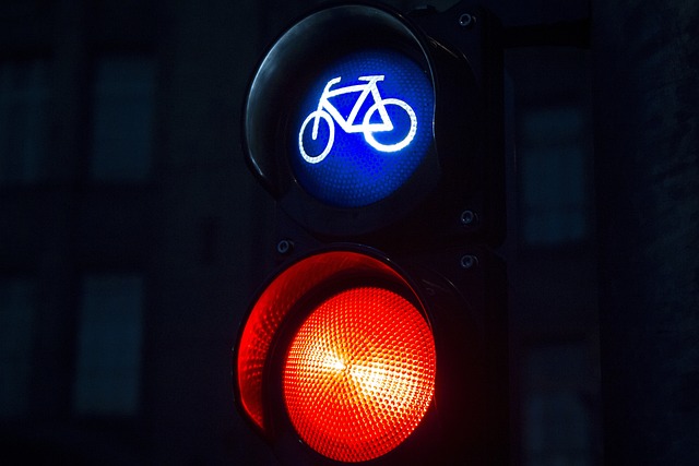 自行车 红绿灯 红色的 - 上的免费照片