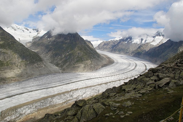 Aletsch 冰川 雪 山 - 上的免费照片