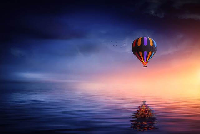 热气球 湖 气球 - 上的免费照片