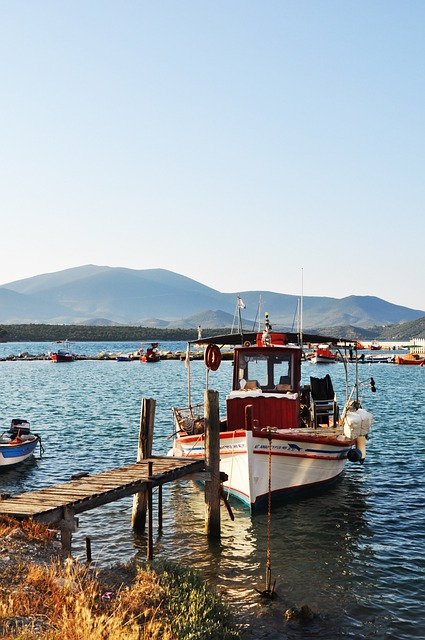 希腊 镇 船 - 上的免费照片