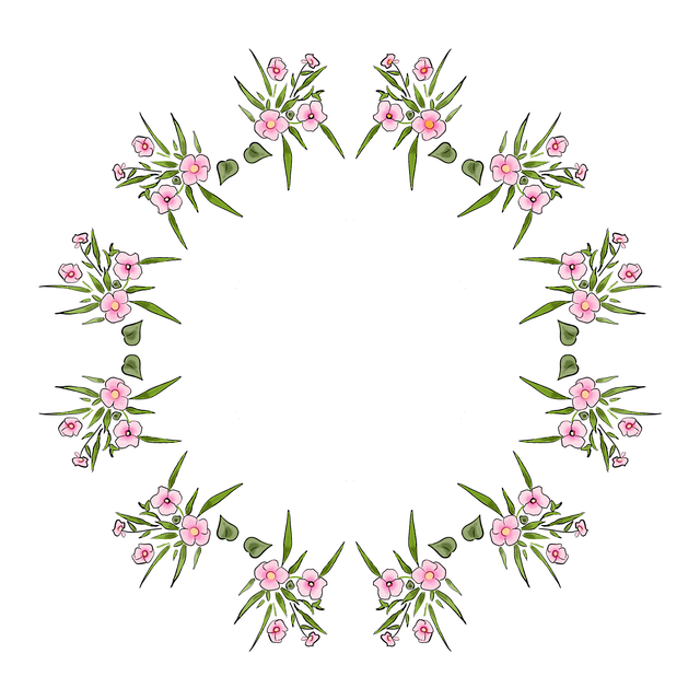 曼陀罗框架 花圈 花 - 上的免费图片