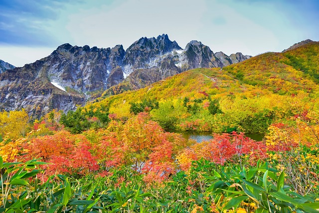 多山的景观 秋季树叶 剣岳 - 上的免费照片