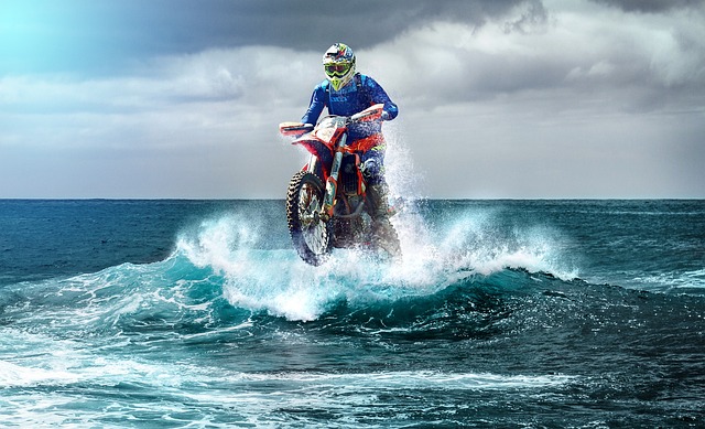 摩托车越野赛 耐力赛 波浪 - 上的免费照片