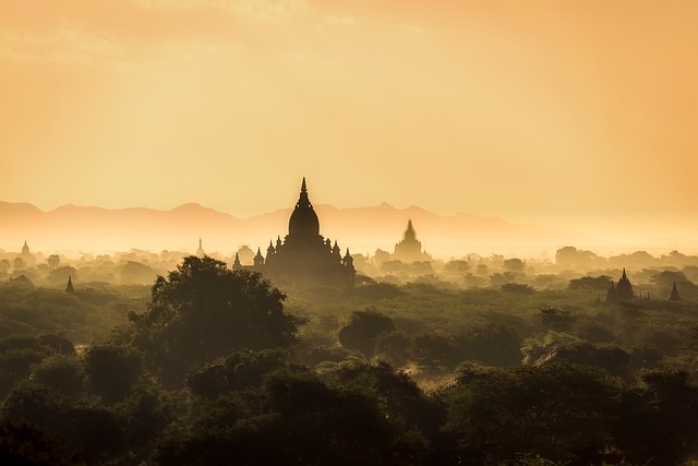 缅甸 景观 日出 - 上的免费照片