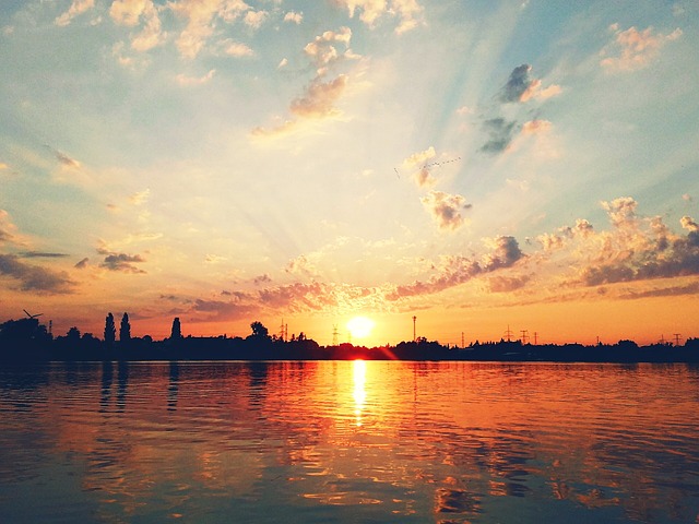 湖 西 日落 - 上的免费照片