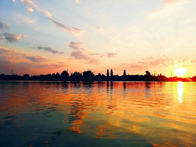 湖 西 日落 - 上的免费照片