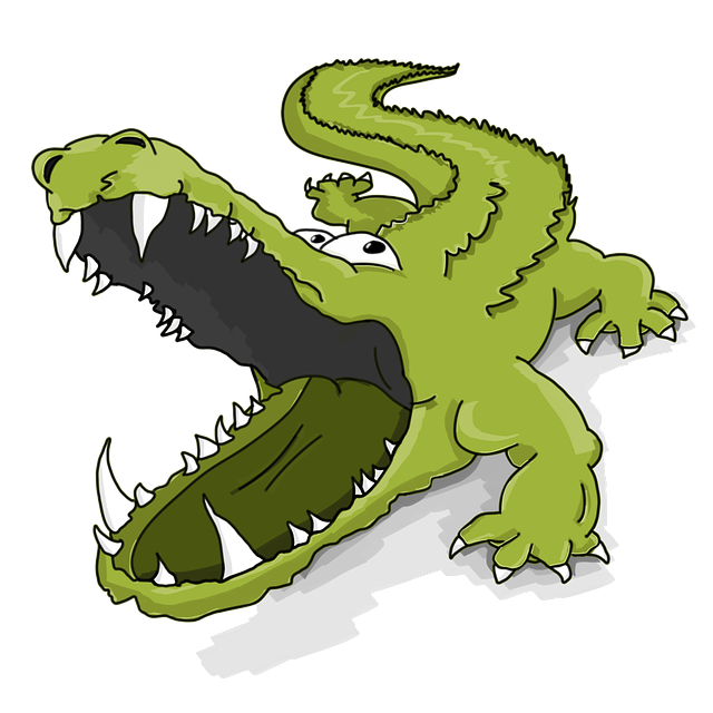 鳄鱼 爬虫 卡通 - 上的免费图片