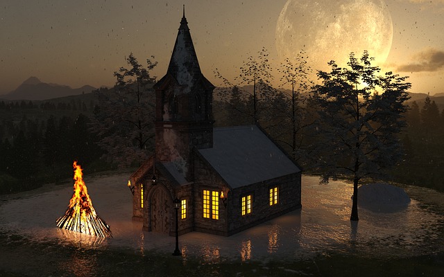 教会 情绪 夜晚 - 上的免费图片