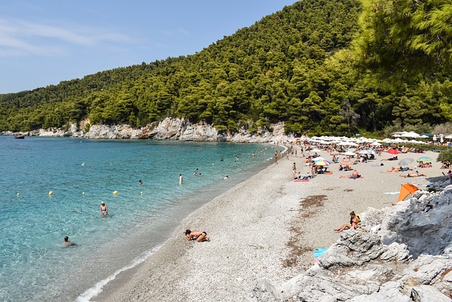 希腊 Skopelos 海滩 - 上的免费照片