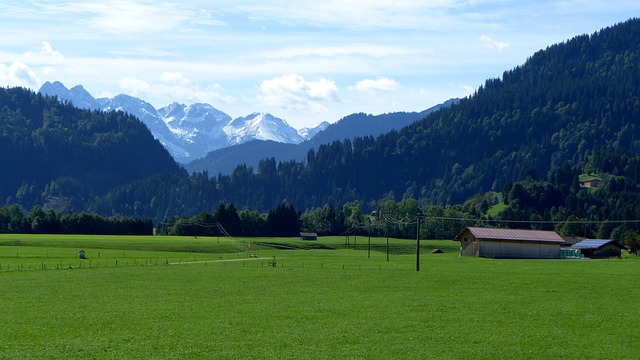 阿尔高 山景 草地 - 上的免费照片
