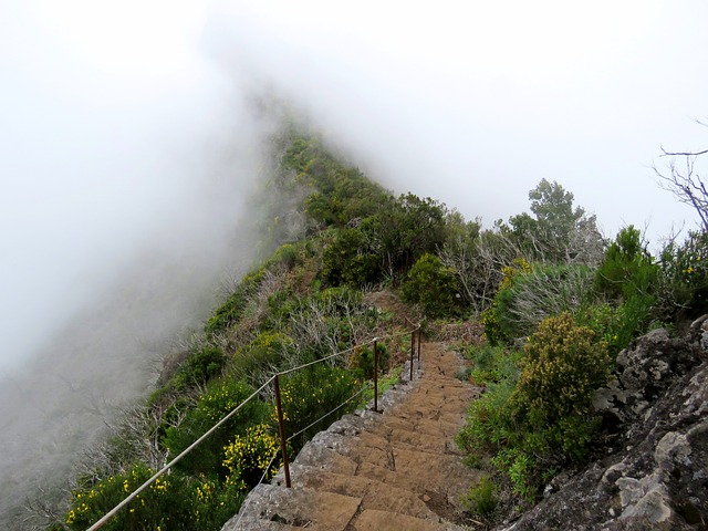 雾 楼梯 山 - 上的免费照片