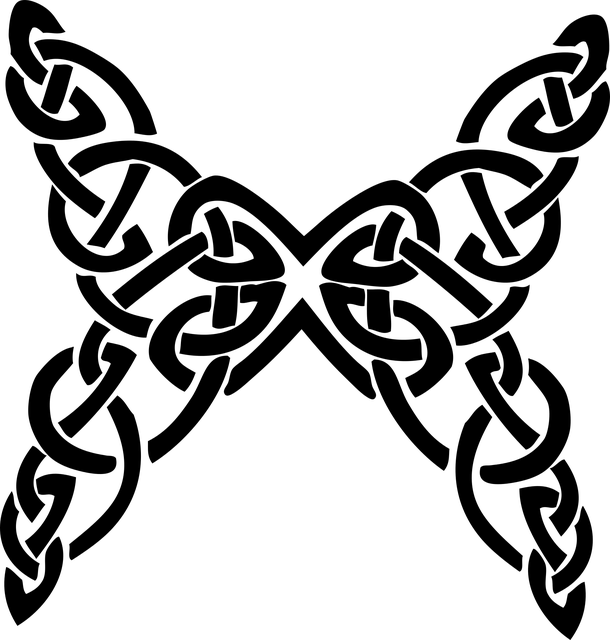 蝴蝶 凯尔特结 装饰性的 - 免费矢量图形