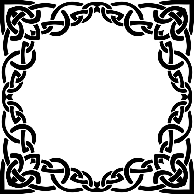 框架 凯尔特结 装饰性的 - 免费矢量图形