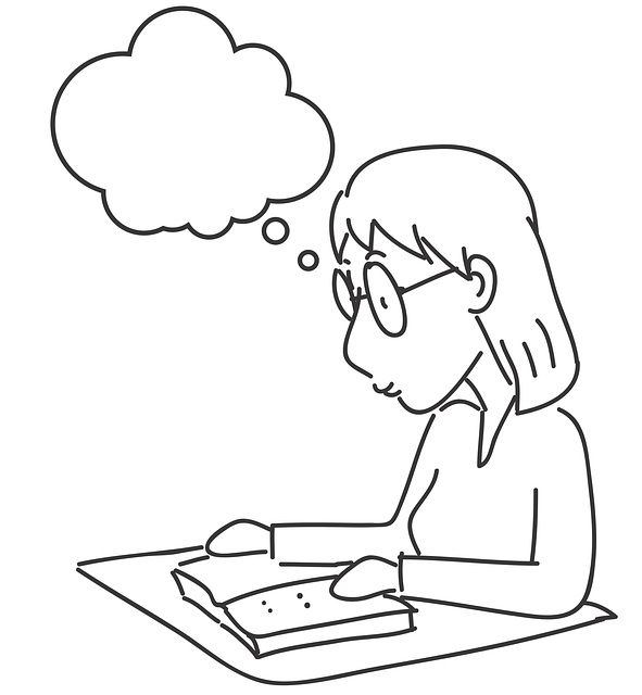 学习 轮廓 女孩们 - 免费矢量图形