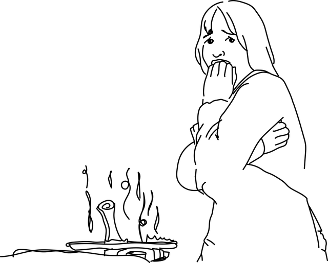 烹饪 烧掉 害怕 - 免费矢量图形