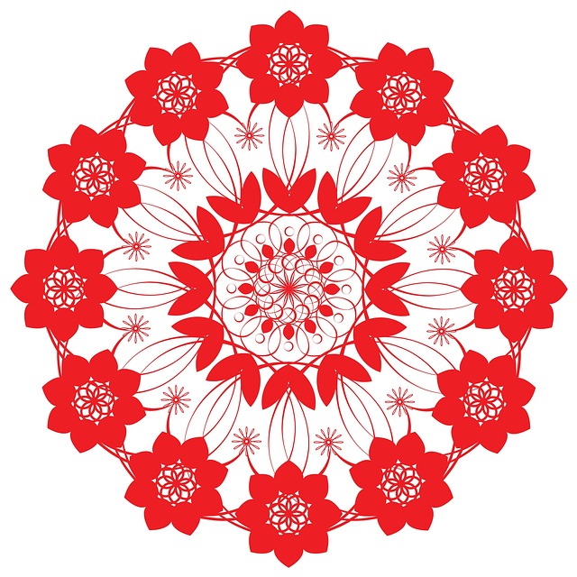 红色的 图案 花 - 上的免费照片