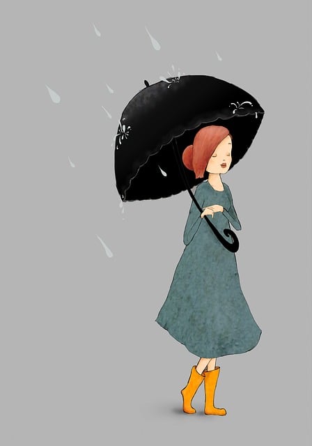 雨 女孩 雨伞 - 上的免费图片