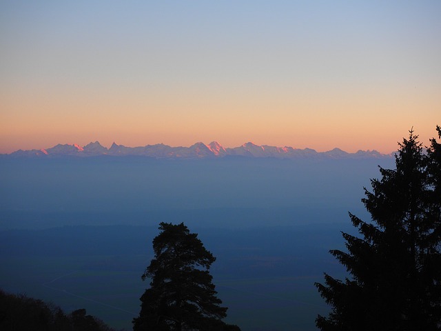 阿尔卑斯山 高山全景 Alpenglühen - 上的免费照片