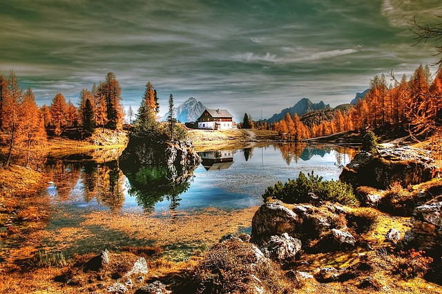 白云岩 山 湖 - 上的免费照片