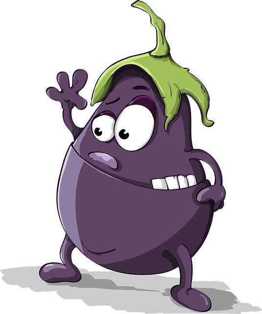 茄子 紫色的 蔬菜 - 免费矢量图形