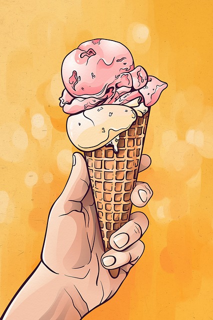 冰淇淋 锥体 手 - 上的免费图片