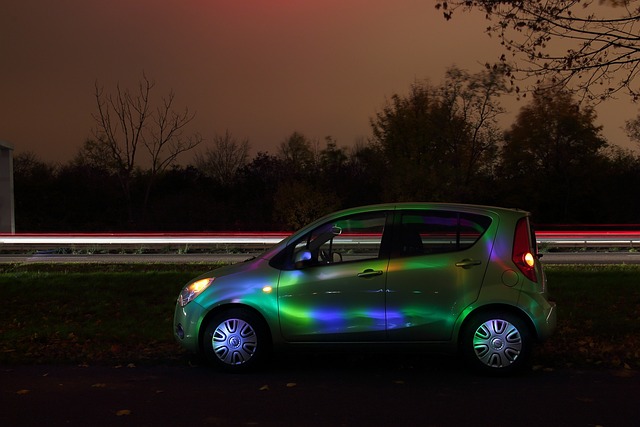 汽车 光绘 Lightpainting - 上的免费照片