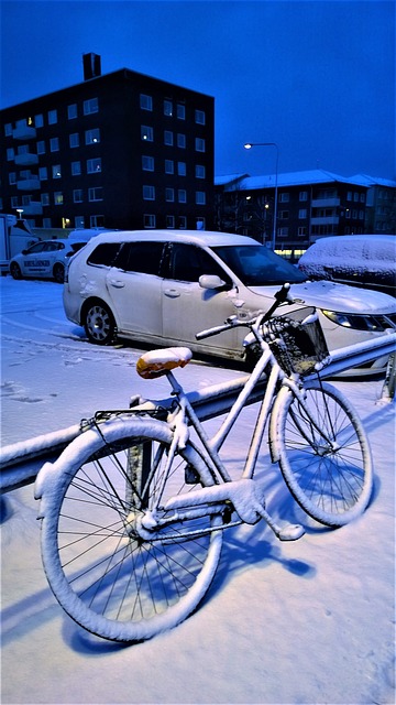冬天 雪 自行车 - 上的免费照片