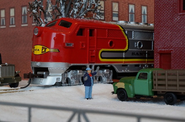 火车模型 Santa Fe 内燃机车 - 上的免费照片