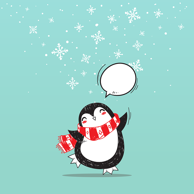 圣诞节 企鹅 新年除夕 - 免费矢量图形